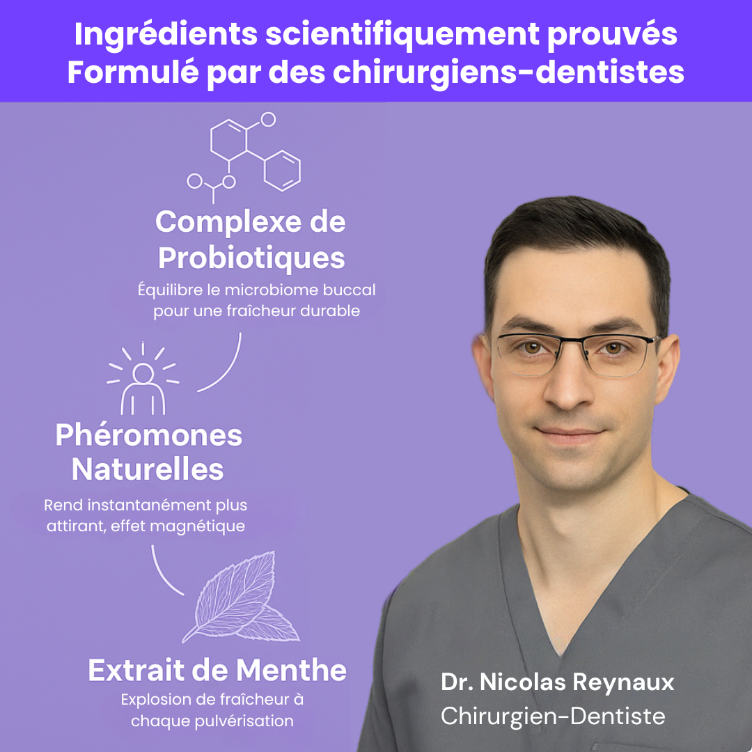 FRESHY™ - Spray buccal aux phéromones & probiotiques