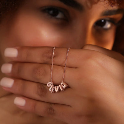 BUBBLE CUSTOM NAME NECKLACE