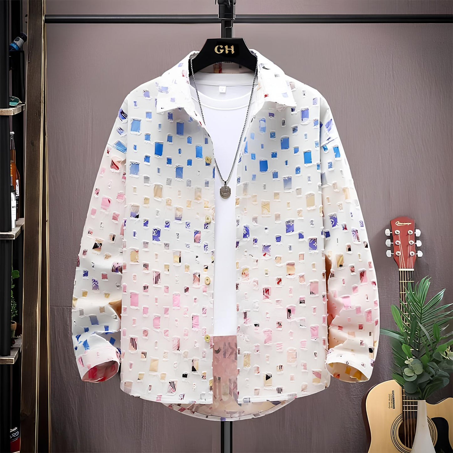 Trendy Contrasting Design Shirts