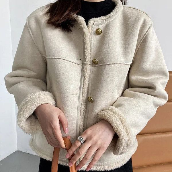 Aurélie Veste Boutonnée en Shearling