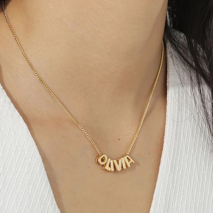 BUBBLE CUSTOM NAME NECKLACE