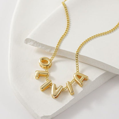 BUBBLE CUSTOM NAME NECKLACE