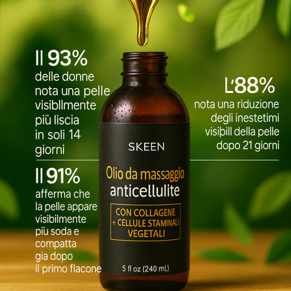 Olio da massaggio anticellulite