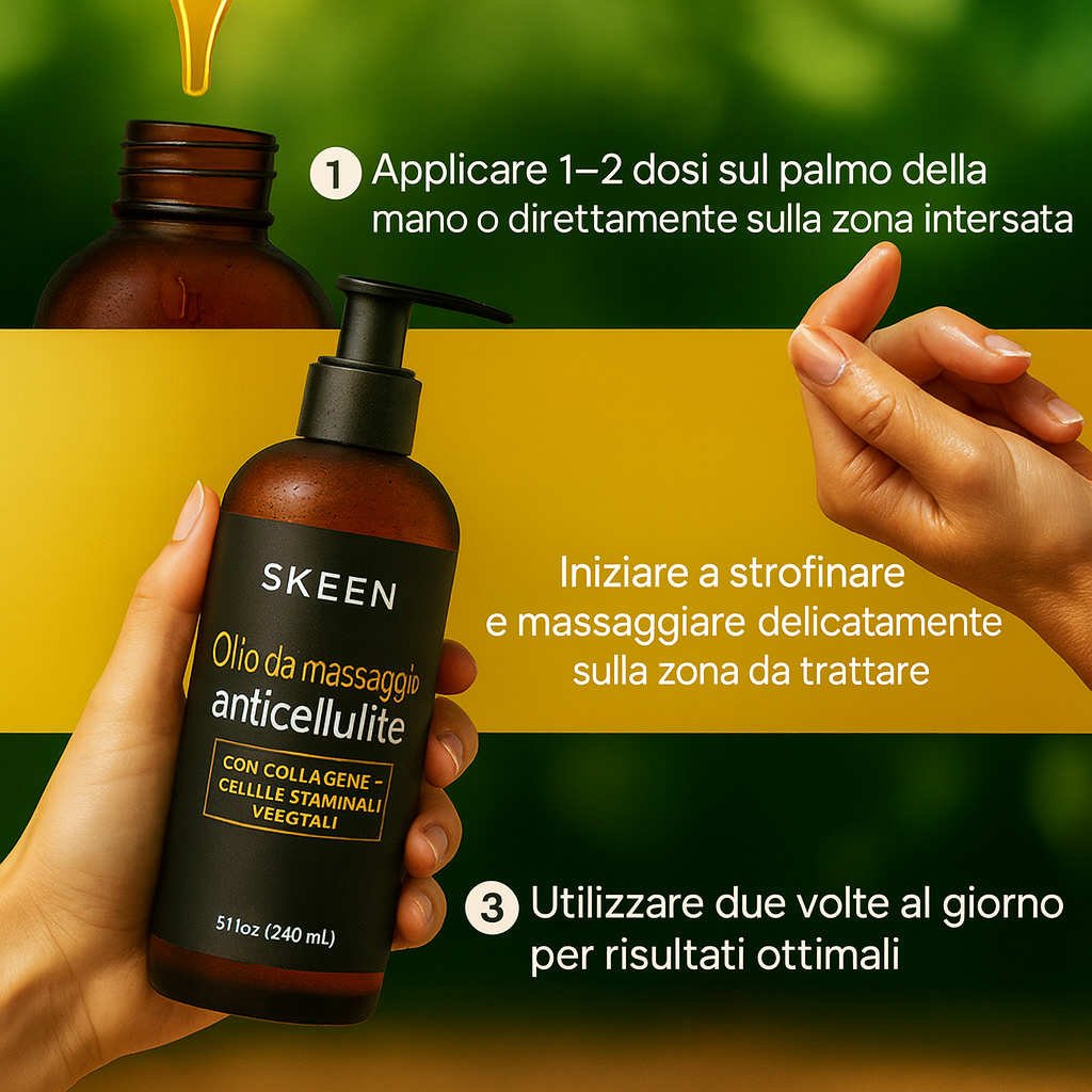Olio da massaggio anticellulite