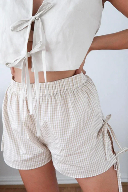 Cloudy bow shorts