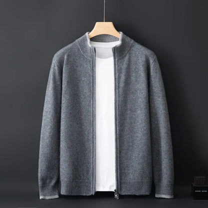 César - Pull Zippé en Cachemire Raffiné