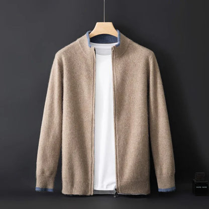 César - Pull Zippé en Cachemire Raffiné