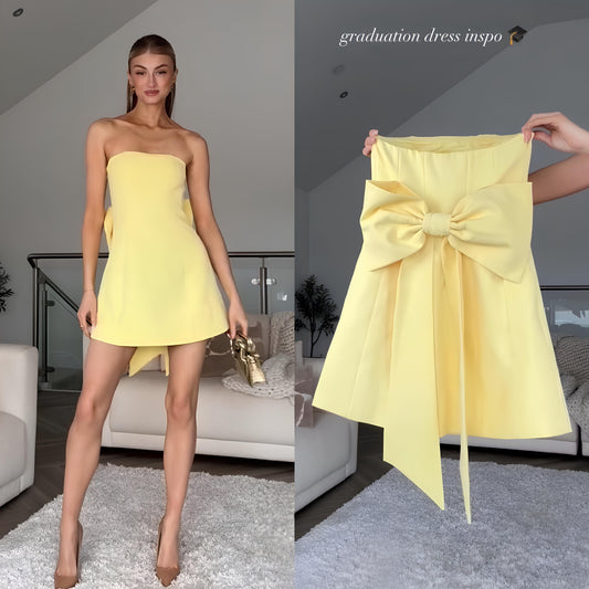 Strapless Bow Dress