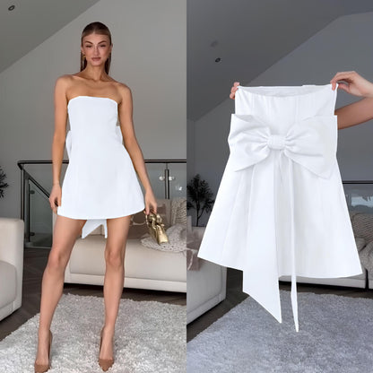 Strapless Bow Dress