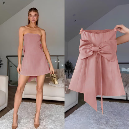 Strapless Bow Dress