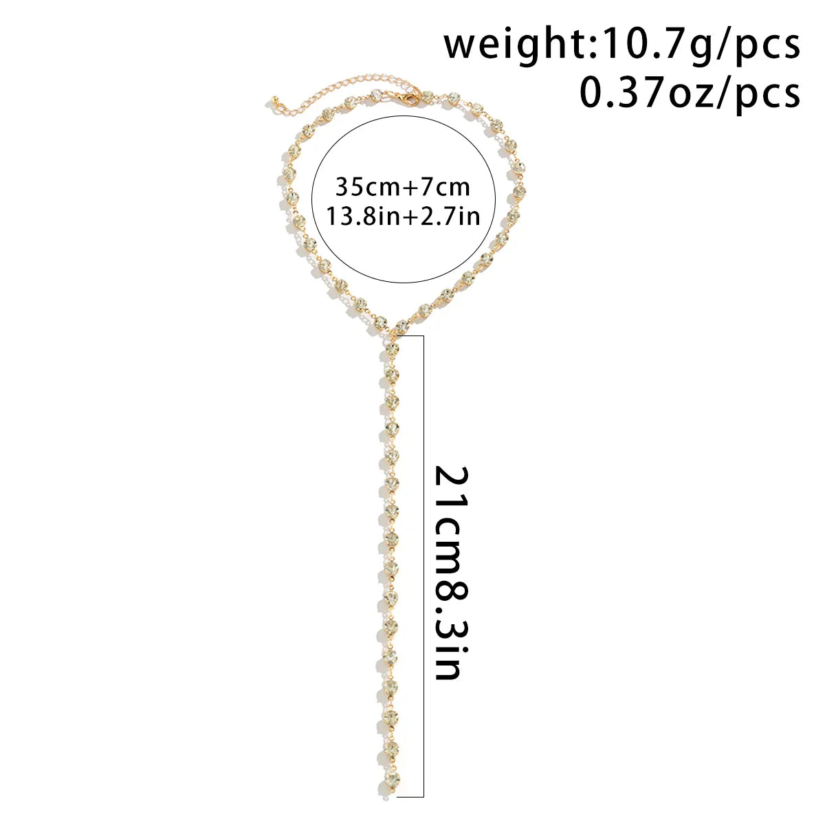 RHINESTONE CHOKER NECKLACE