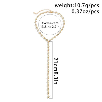 RHINESTONE CHOKER NECKLACE