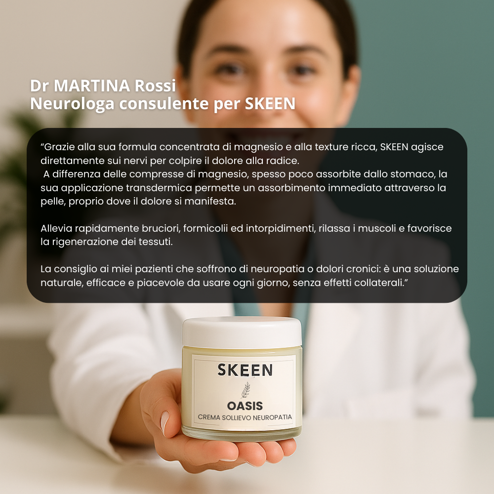 SKEEN – Allevia i dolori nervosi e i crampi notturni in modo naturale, già dalle prime applicazioni