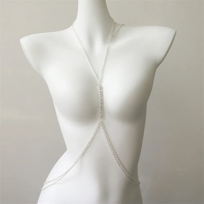 RHINESTONE CHEST NECKLACE