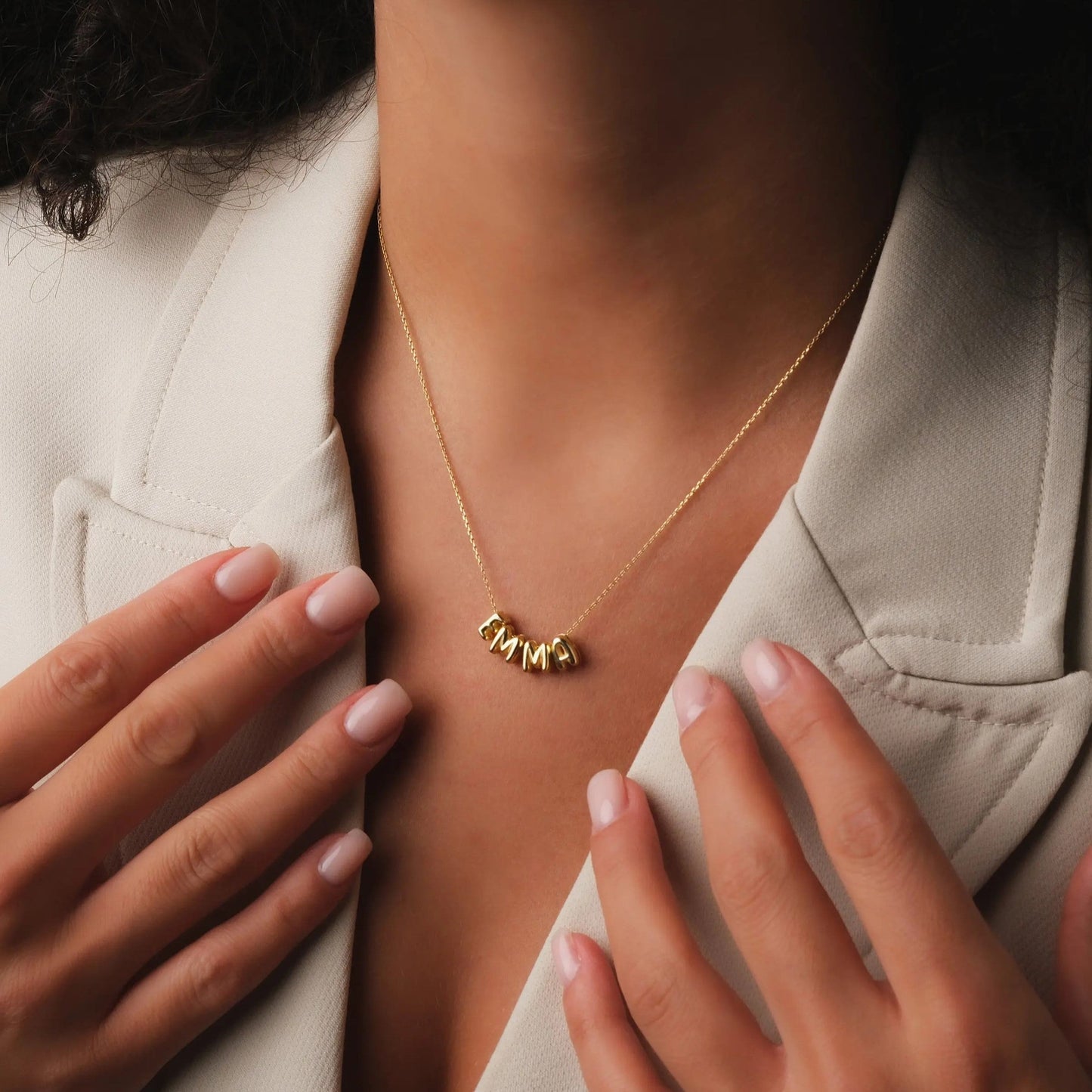 BUBBLE CUSTOM NAME NECKLACE