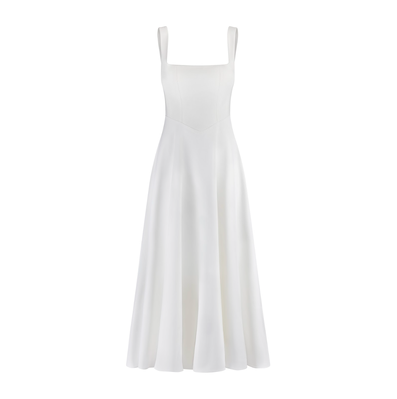 Evelyn - Square Neck Midi Dress
