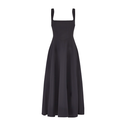 Evelyn - Square Neck Midi Dress