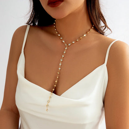RHINESTONE CHOKER NECKLACE