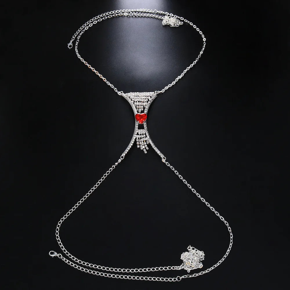 ELEGANT CRYSTAL CHEST NECKLACE