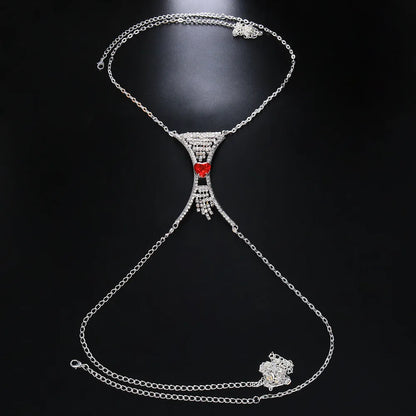 ELEGANT CRYSTAL CHEST NECKLACE
