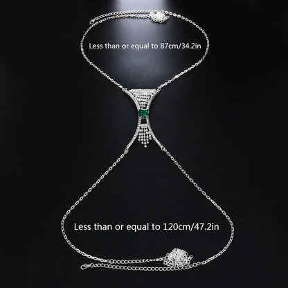 ELEGANT CRYSTAL CHEST NECKLACE