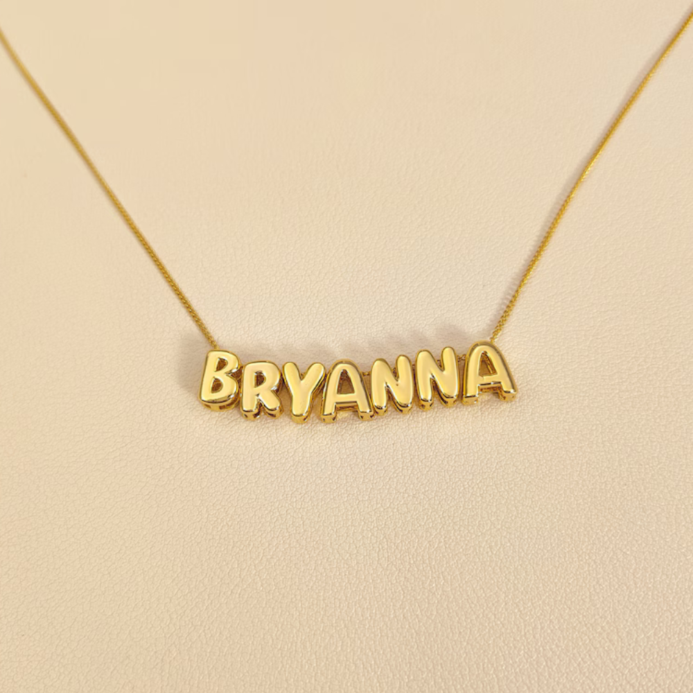 BUBBLE CUSTOM NAME NECKLACE