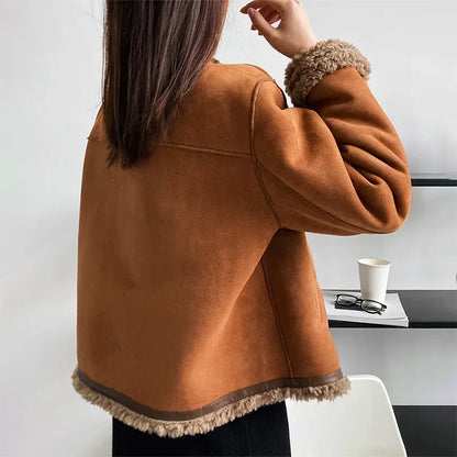 Aurélie Veste Boutonnée en Shearling