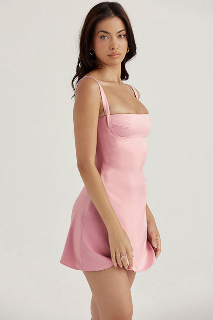 Robe mini rose