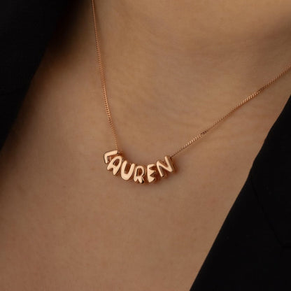 BUBBLE CUSTOM NAME NECKLACE