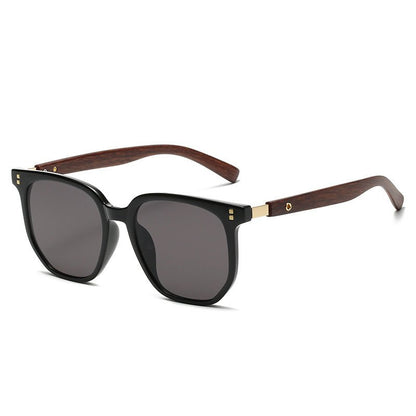 Sleek Vintage Wood Sunglasses - Reality Refined