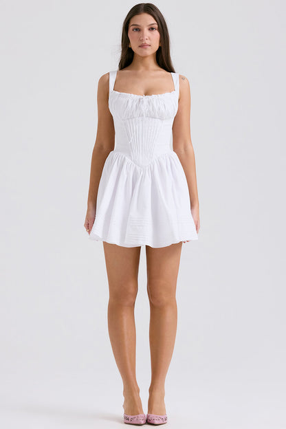 Robe mini blanche